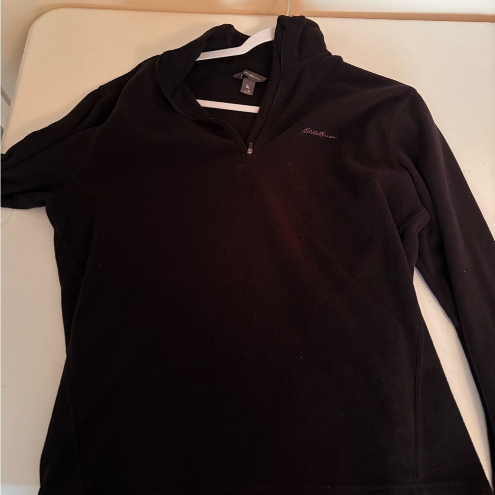 Eddie Bauer Black Cowl Neck Sweater